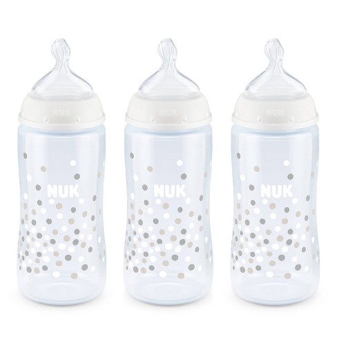 Nuby 10 Fl Oz Non-drip Baby Bottle Set - 3ct : Target