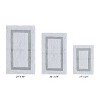 Hotel 3 PC Bath Rug 100% Premium Cotton Tufted Weave Two Tone Reversible Bathroom Rug, Super Soft Absorbent, Machine Washable Bath Mat - 2 of 4