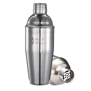 Touch of Mixology Stainless Steel 25OZ (750ML) Cocktail Shaker with Built-In Strainer - 1 of 4