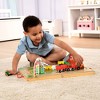 Melissa & Doug 17-Piece Wooden Take-Along Tabletop Farm, 4 Farm Vehicles, Play Pieces, Barn, Grain House - image 2 of 4