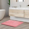 Hearth & Harbor Bathroom Rugs, Ultra Soft Velvet Memory Foam Bath Mats with PVC Backing - 2 of 4