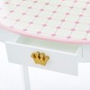 Teamson Kids Dreamland Castle 2-pc. Wooden Vanity Play Set, Pink/White - 4 of 4