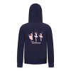 Everyday Kids Ballerina Girls Zip Up Hoodie – Pink Dancer Silhouette Ballet Sweatshirt - 4 of 4