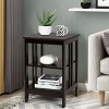 Tangkula 3-tier Side Table Nightstand Sofa End Table Storage Display ...