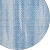 Sky Blue And Denim Blue Botanical Leaves Washable Indoor Outdoor Area Rug - 4 of 4