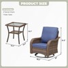 Buenhomino Patio Wicker Chairs Swivel Rocker Outdoor Rocking Chairs Set - 2 of 4