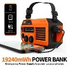 FosPower Solar Crank Radio Model A6 for Emergency with AM/FM/WB Flashlight, Reading Lamp, SOS Alarm, IPX3, & 5,200mAh Power Bank - 3 of 4