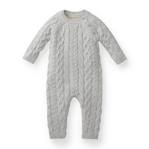 Hope & Henry Baby Cable Knit Sweater Romper - 1 of 4
