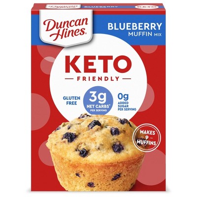 Duncan Hines Keto Friendly Blueberry Muffin Mix, 8.5 oz, Pack of 4