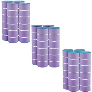 Hurricane 12 Pack HF7488-04P Platinum Purple Pool and Spa Filter Cartridge Replacement for PA106, Unicel C-7488, Filbur FC-1226 - 1 of 4
