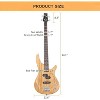 GLARRY Electric Bass Guitar Full Size 4 String Exquisite Stylish Bass with Power Line, Bag and Wrench Tool - 3 of 4