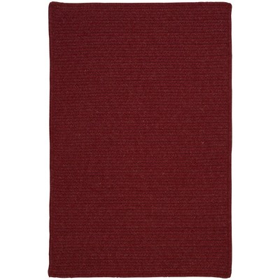 Colonial Mills Courtyard Braided Rug, Sangria 6' square, Square Shape