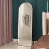 PAGED Arched Full Length Mirror,3rd Generation Leaning Floor Full Body Mirror with Aluminum Alloy Metal Frame,Suitable for Bedroom - 2 of 4