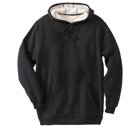 KingSize Men's Big & Tall High Pile Fleece-Lined Thermal Waffle Pullover Hoodie - image 1 of 4