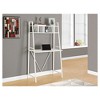 Space Saving White Top Computer Desk - White Metal - EveryRoom - 2 of 4
