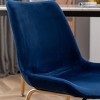 NicBex Round Dining Table Set Morden Kitchen Table for 2 with MDF Tabletop and 2 Velvet Chairs for Home Office - 4 of 4