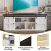 TROPOW 70" TV Stand for 75 Inch TVs, Farmhouse Entertainment Center with Sliding Barn Doors and Storage Cabinets, Modern Media TV Console Table - 3 of 4