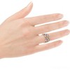 Pompeii3 1 1/2Ct Multirow Bezel Diamond Right Hand Ring 10k Gold Lab Created - 4 of 4