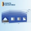 10x30 Heavy Duty Pop Up Canopy w/8 Sidewalls, Roller Bag & Full Kit (Anchors, Ropes, Stakes) - 3 Height Adjustable - 3 of 4
