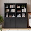 5-Tier Bookshelf, 70 Inch Tall Bookcase with 2 Doors and 1 Drawer, Modern Pantry Sideboard with Adjustable Shelf - 4 of 4