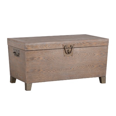 Pyramid Trunk Cocktail Table Burnt Oak - Aiden Lane