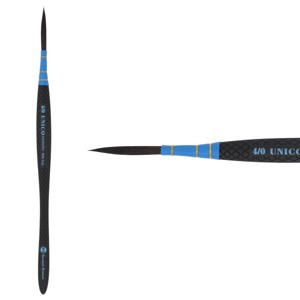 Borciani e Bonazzi Infinito Synthetic Quill Liner Watercolor Brush - Size # 4x0 w/ Patented Hidro Hair - Watercolor Artist Brushes - Non-Slip, - 1 of 4