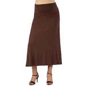 Maternity Elastic Waist Maxi Skirt - 24seven Comfort Apparel™ - 1 of 4