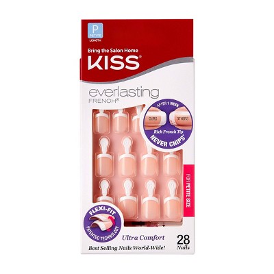 Kiss Everlasting French Manicure Fake Nails - Pink - 28ct