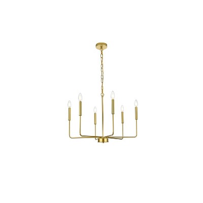 Elegant Lighting Clara 4-Light Flush Mount, Chrome Finish, D14in x H9in