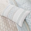PAGED Comforter Set 7 Piece Jacquard Bedding Comforter Sets with Decorative Pillows, Bed Skirt - 4 of 4