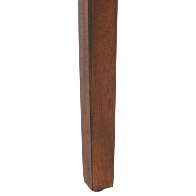 Transitional Toby Square Wood & Metal End Table with Storage - Brown