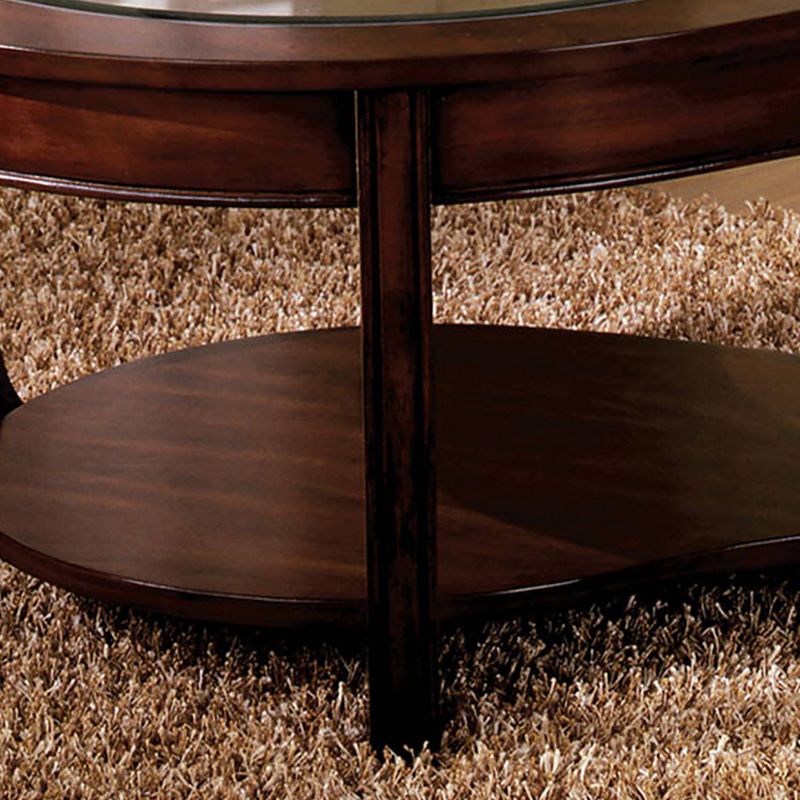 Kinto Glass Top Insert Coffee Table Dark Cherry - HOMES: Inside + Out, 4 of 5