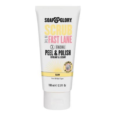 Soap & Glory Scrub In The Fast Lane 2 Minute Facial Peel & Polish - 3.3 fl oz