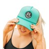Women's Glam Grin Ponytail Mesh Trucker Hat - 2FlyCo - 2 of 3