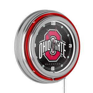 The Ohio State University Neon Clock by Trademark Gameroom - 1 of 4