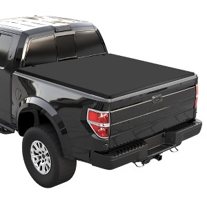 Whizmax Quad 4-Fold Soft Folding Truck Bed 6.5 FT Tonneau Cover Compatible for 2009-2014 Ford F150£¬Black - 1 of 4