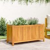 vidaXL Garden Planter Natural Solid acacia wood Decorative Inlays - 3 of 4