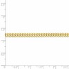 Black Bow Jewelry 3.9mm 10k Yellow Gold Solid Flat Beveled Curb Chain Bracelet - 3 of 4