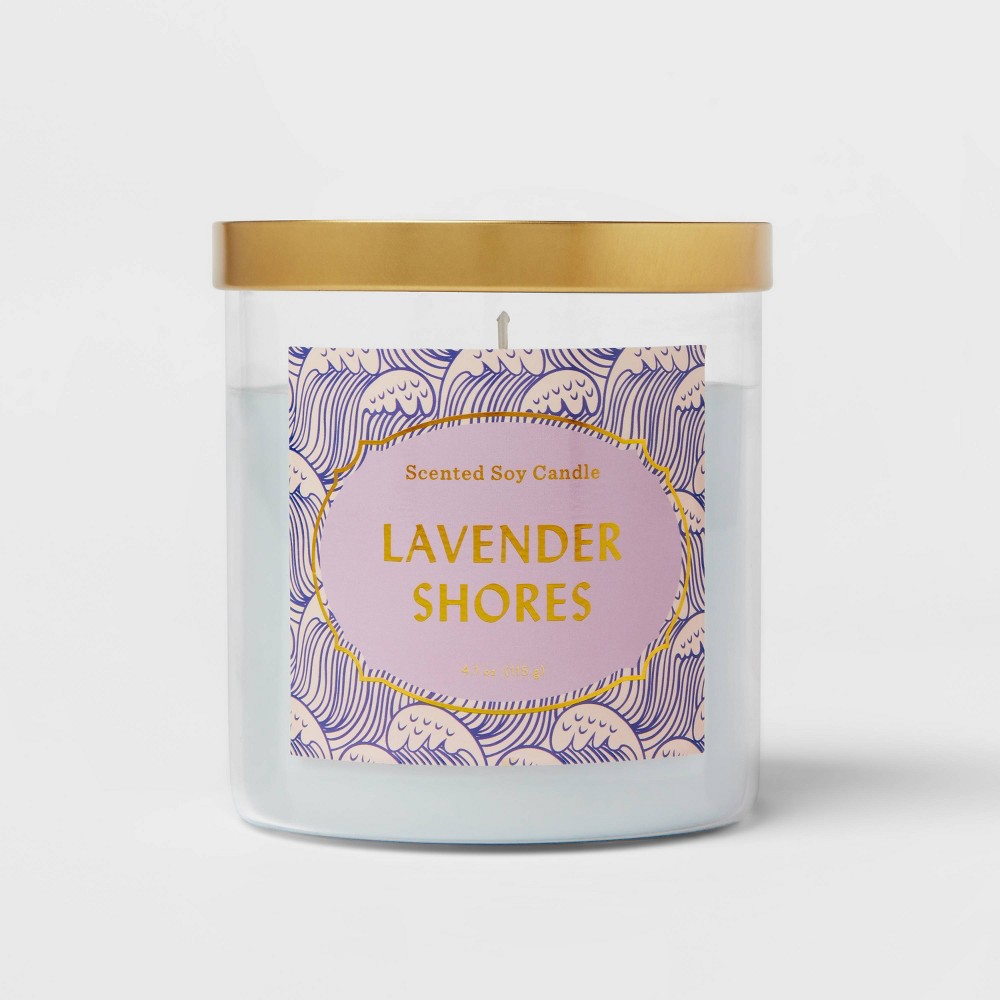 4.1oz Small Jar Candle Lavender Shores - Opalhouse