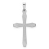 Black Bow Jewelry 14k White Gold Polished Cross Pendant, 17 x 34mm - 3 of 4