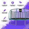 Moxie Pumpkin-Shaped Outdoor Trampoline Set with Premium Top-Ring Frame Safety Enclosure - 2 of 4