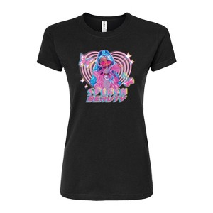 Women's - LOL Surprise! - Splash Beauty w/ Butterflies & Hearts Juniors Fitted Graphic T-Shirt - 1 of 3