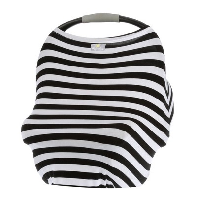 Itzy Ritzy Mom Boss 4in1 Nursing Cover - Black/White Stripe