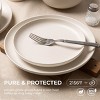 SEVOBAL Dining Bowls Eating Breakfast Family Friend Each Enjoy for 4, White, 10"*10"*2.4" - 2 of 3