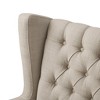 CAVINAS Polyester Accent Chair with Tufted Back and Solid Wood Legs,Cozy Upholstered Living Room Chairs,Reading Chairs for Living Room - 2 of 4