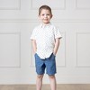 Hope & Henry Boys' Organic Cotton Chambray Short, Toddler - 2 of 4