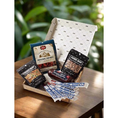 Deluxe Beef & Brews Snack Box – Gourmet Meat & Nut Gift for Beer Lovers