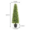 Rbied Green Composite Artificial Tree, Artificial Foliage/Topiary for Indoor and Outdoor ( 2-Piece ) - 2 of 4