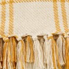 50"x60" Modern Farmhouse Plaid Throw Blanket Gold - Design Imports: Cotton Woven, Hypoallergenic, Machine Washable - 3 of 4