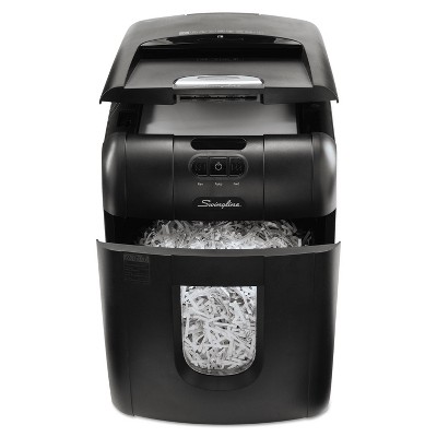 Swingline Stack-and-Shred 130X Auto Feed Super Cross-Cut Shredder 130 Sheet Capacity 1757571